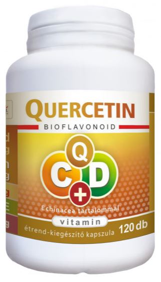FlaVitamin Quercetin C+D vitamin és Echinacea kapszula 120 db